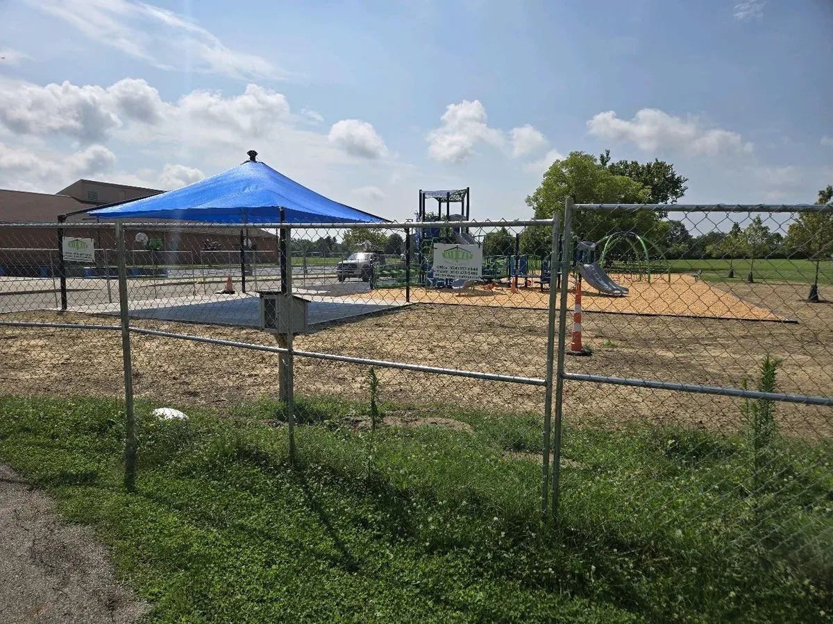 6' × 12' free-standing fence panels — Midway Rent-A-Fence