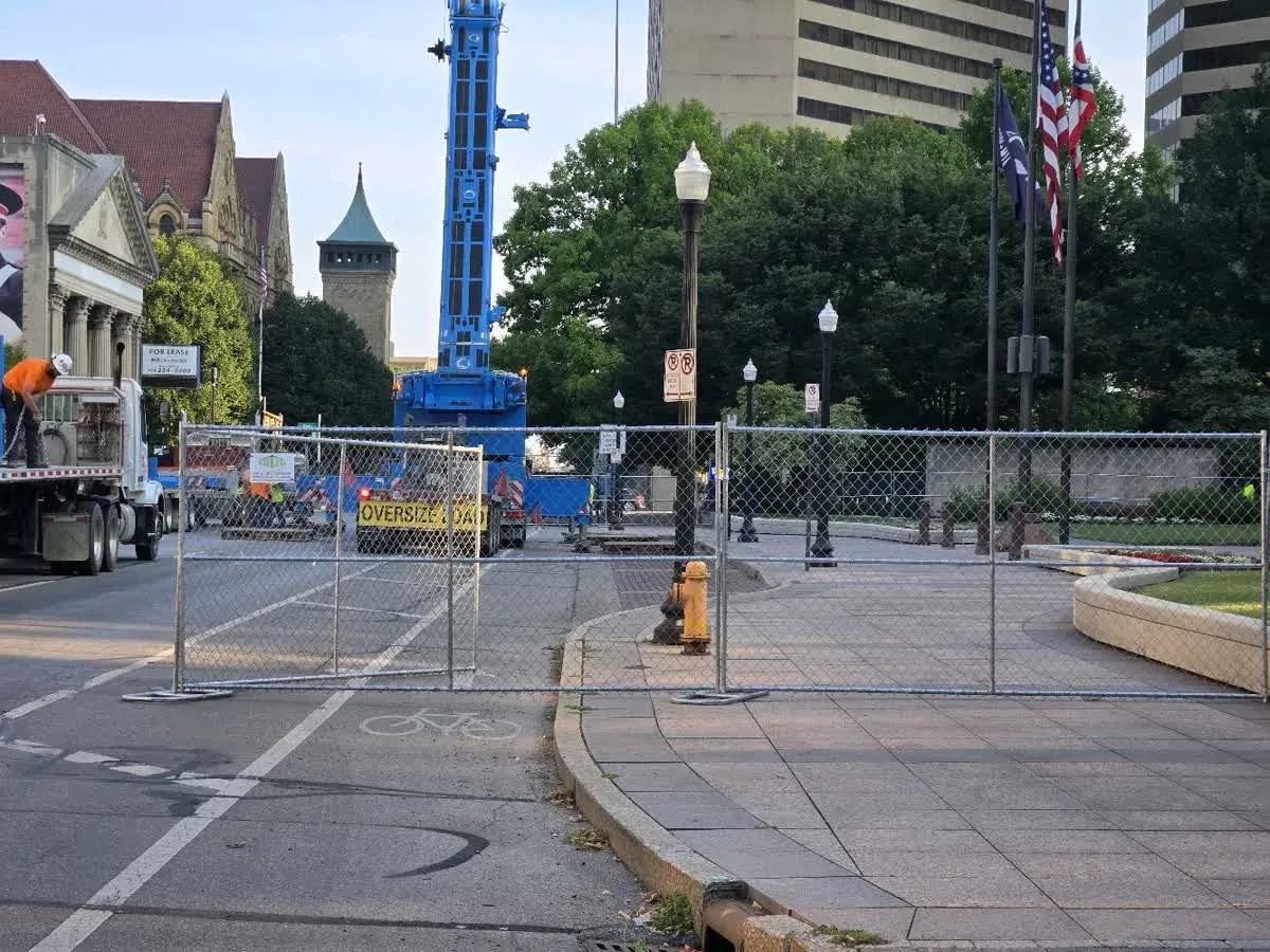 Downtown Columbus Installation β Midway Rent-A-Fence