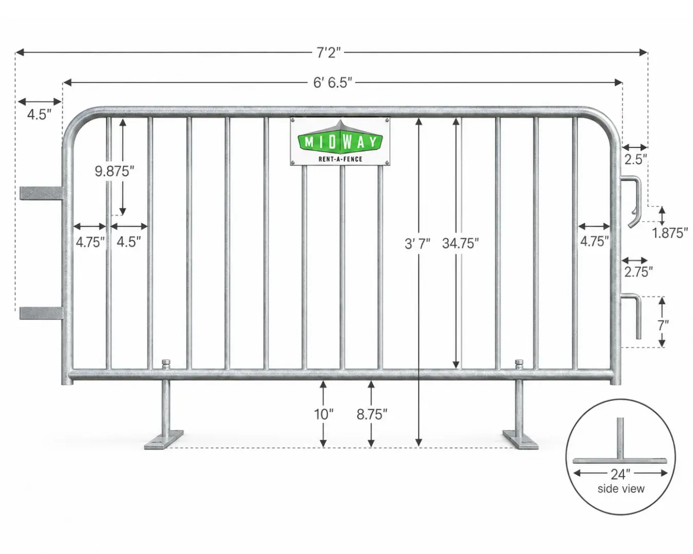 Barricadas — Midway Rent-A-Fence